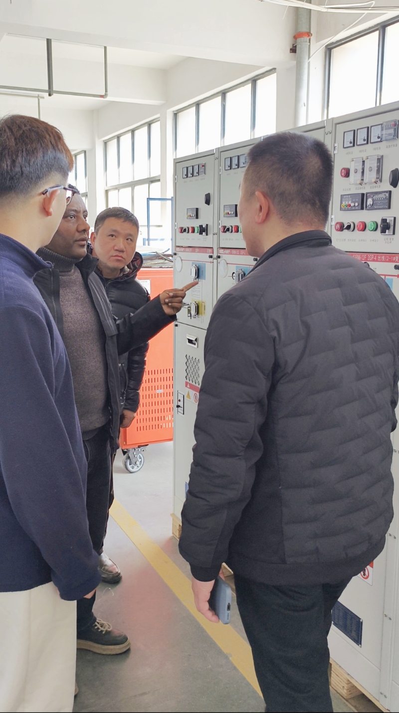 Des experts de l'EEU ont visité Kexun pour le programme de 20 sous-stations